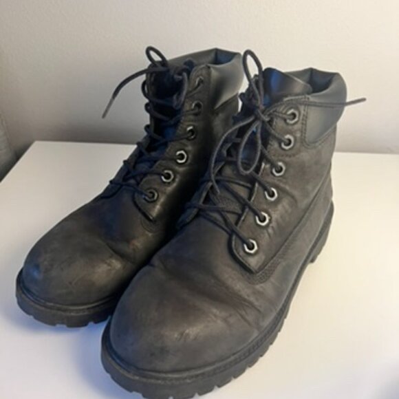 Timberland Premium Men Size 5 (W 7 fits like 8) Black Outdoor Waterproof Boots - Picture 3 of 7